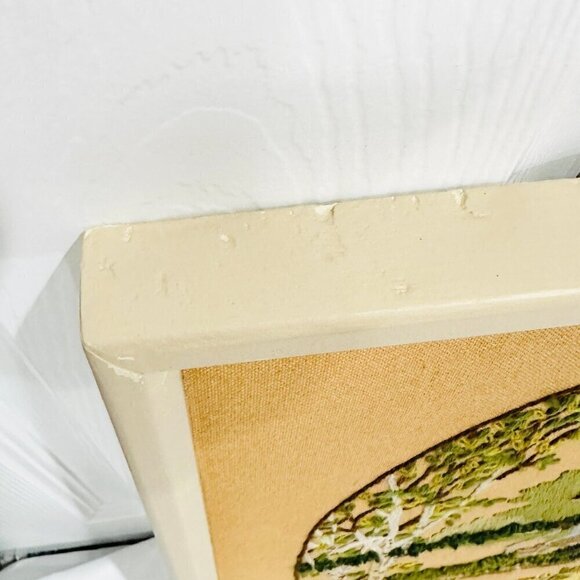 Vintage Sunset Stitchery Sunset in the Park Needlepoint Embroidery Completed - Picture 9 of 9